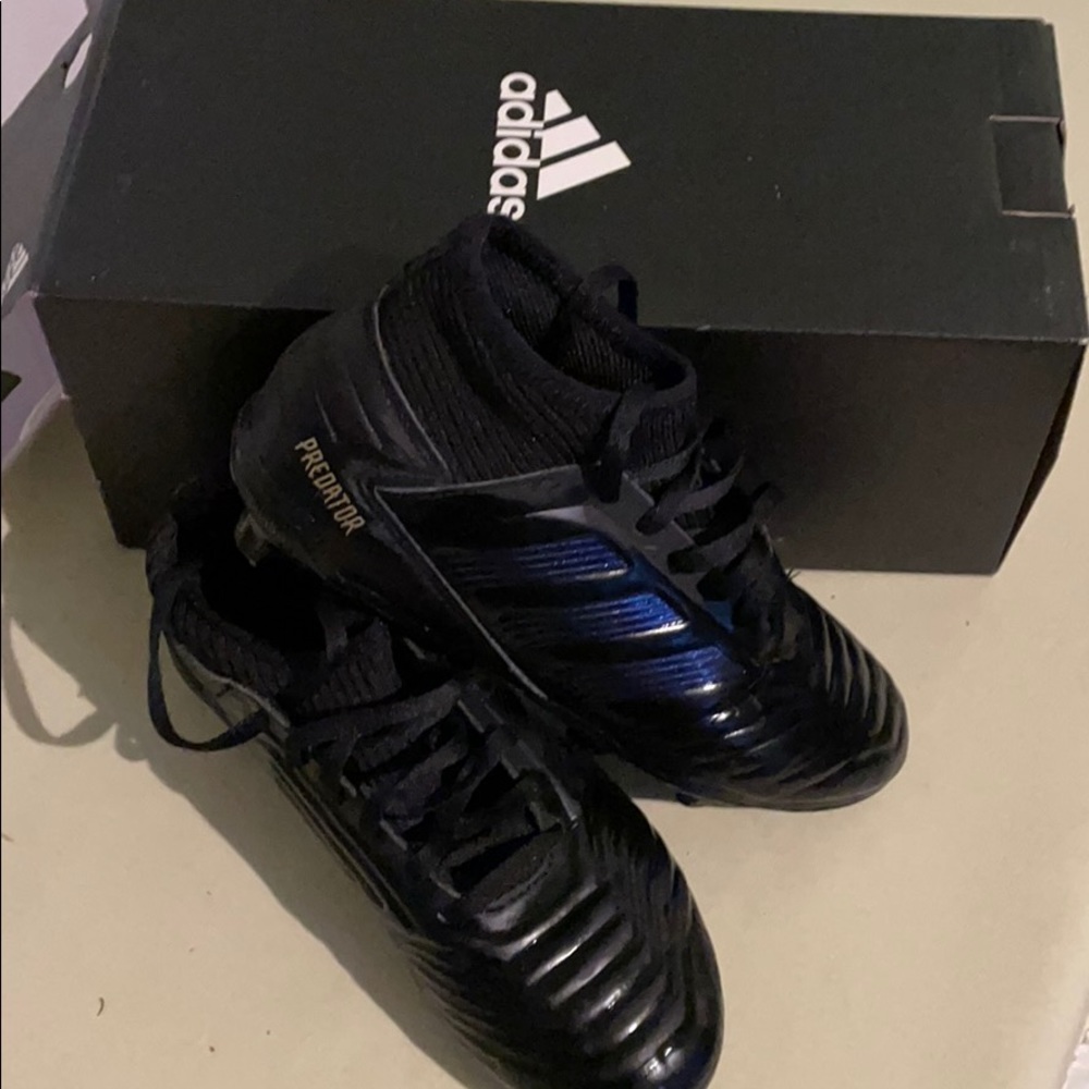 Addidas Black Predator Soccer Cleats